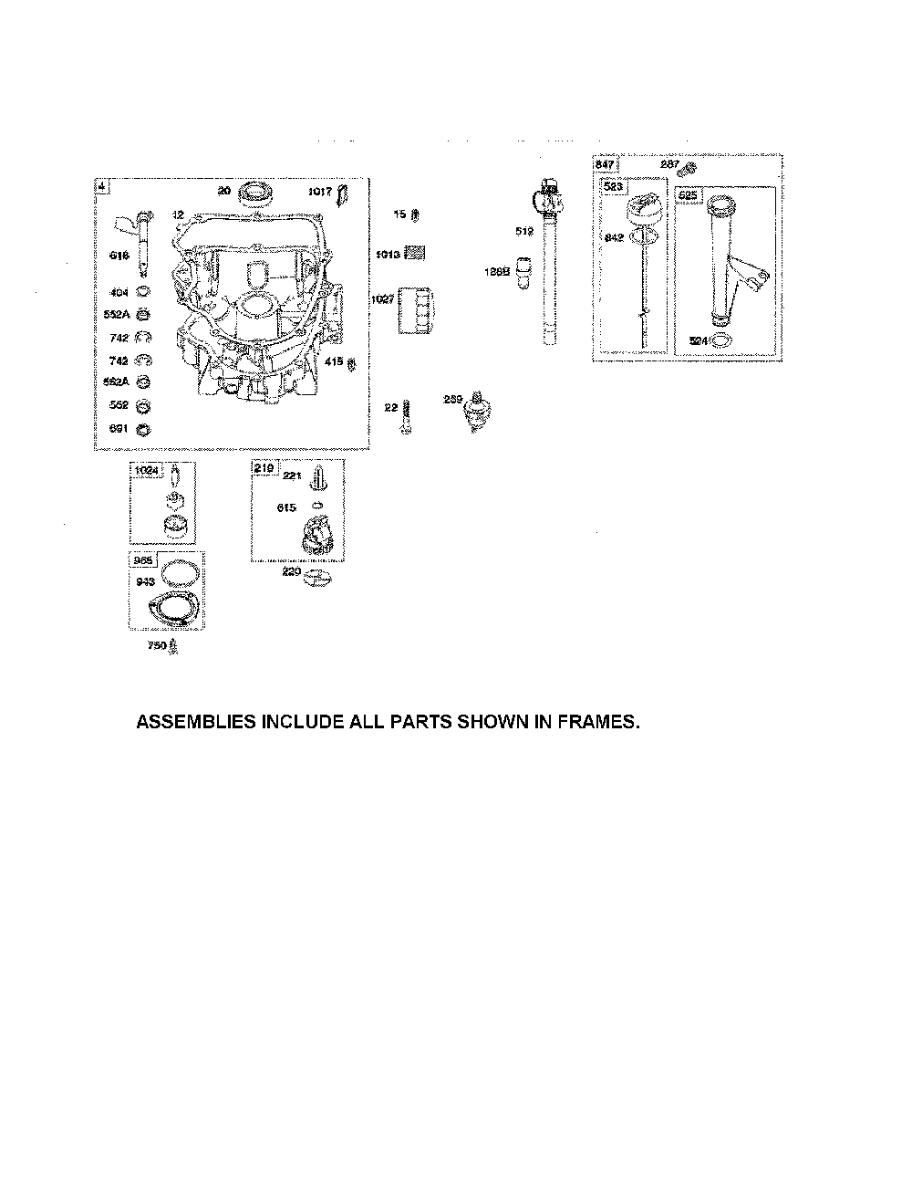 Sump/oil pump Diagram and Parts List for 17BKCACS099  MTD Lawn Mower