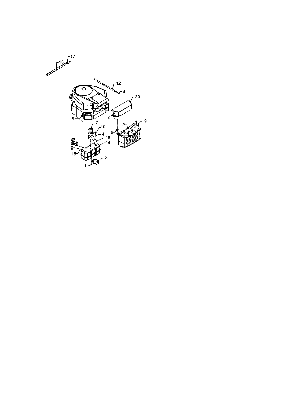 Intek twin Diagram and Parts List for 13AQ675G062  MTD Lawn Tractor