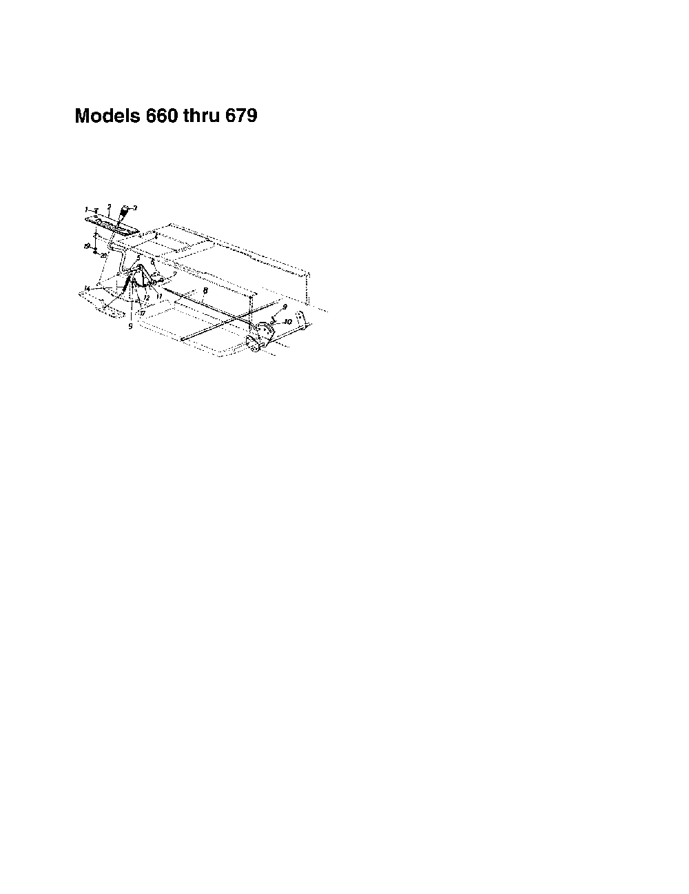 7-speed plate/shift knob Diagram and Parts List for 13AQ675G062  MTD Lawn Tractor