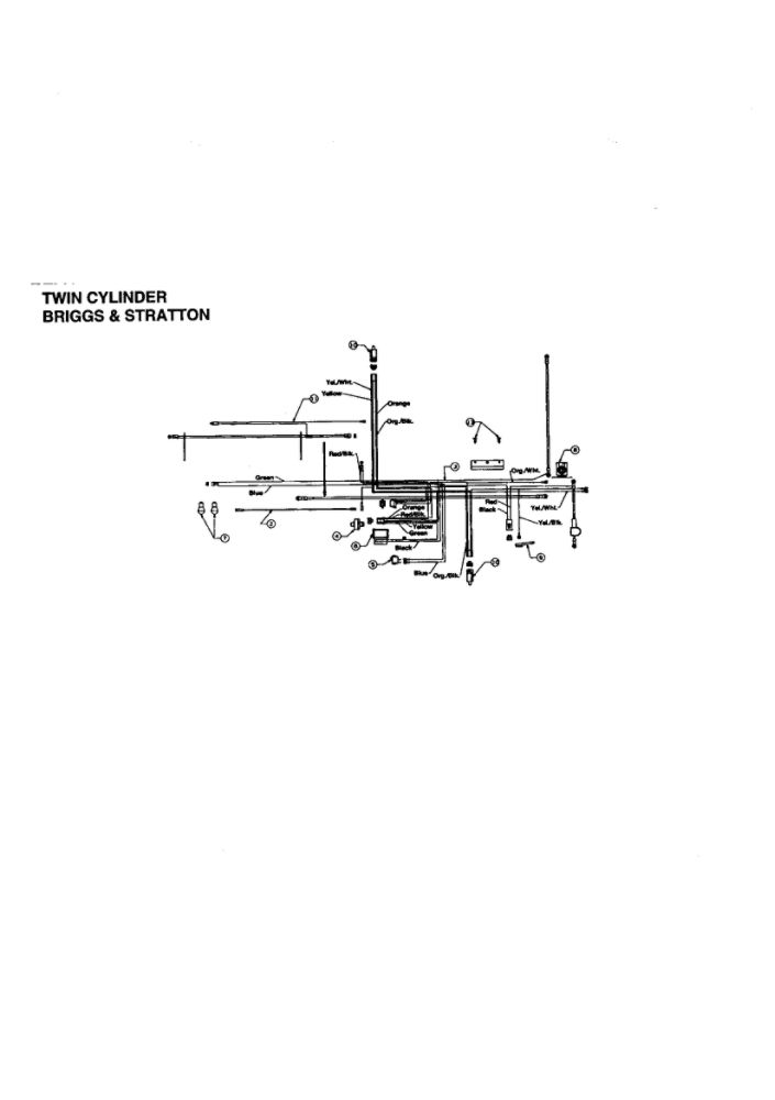 Twin Cylinder Wiring Diagram and Parts List for 679  MTD Lawn Tractor
