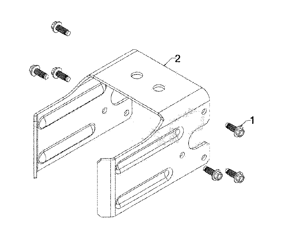 Dislodger bracket assembly Diagram and Parts List for 24BG57M1793  MTD Log Splitter