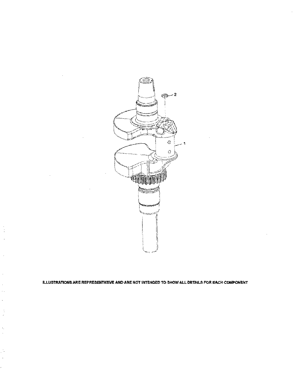 Crankshaft Diagram and Parts List for 14B7A3ZQ099  MTD Lawn Tractor