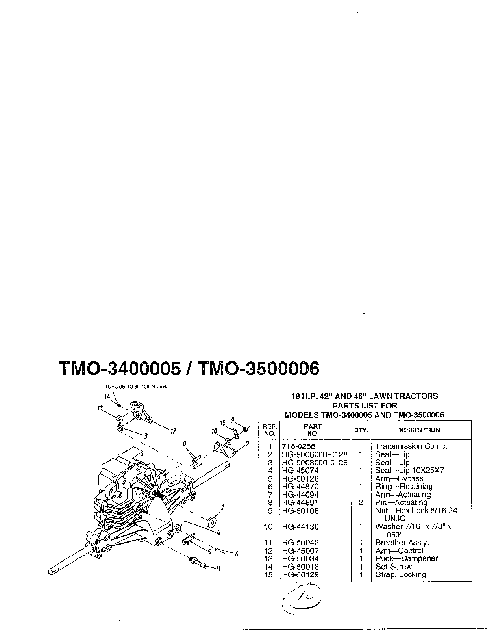 18 hp/42" and 46" tractor page 9 Diagram and Parts List for 3500006  MTD Lawn Tractor