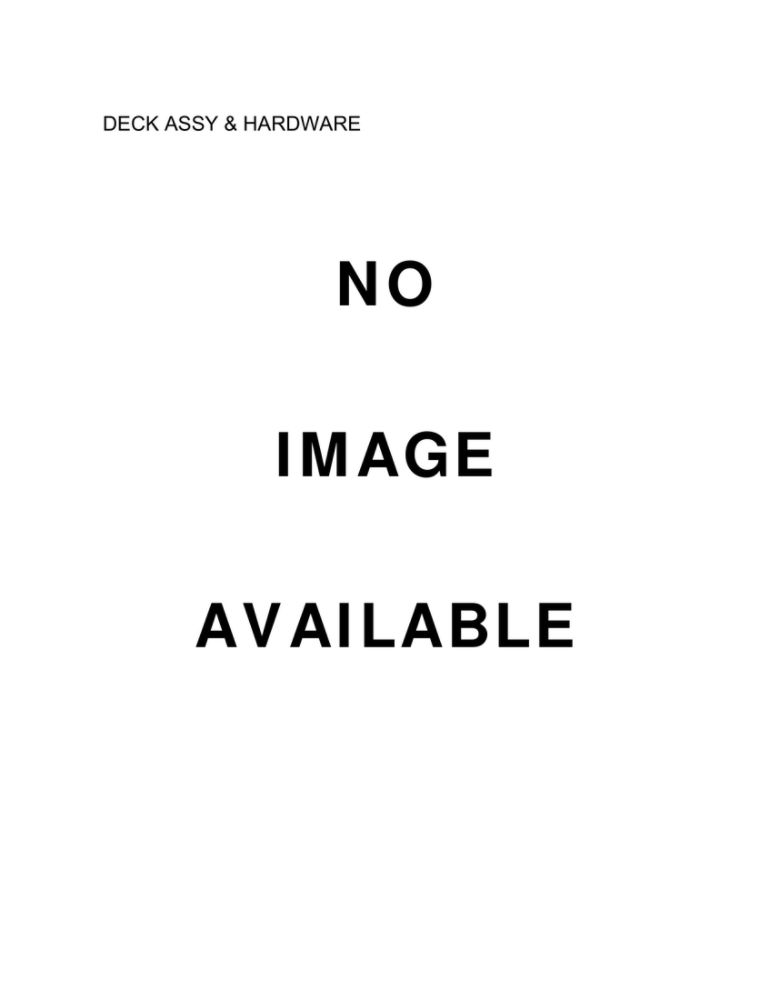 Deck Assembly And Hardware Diagram and Parts List for 12BBP2R3793 2020 MTD Lawn Mower
