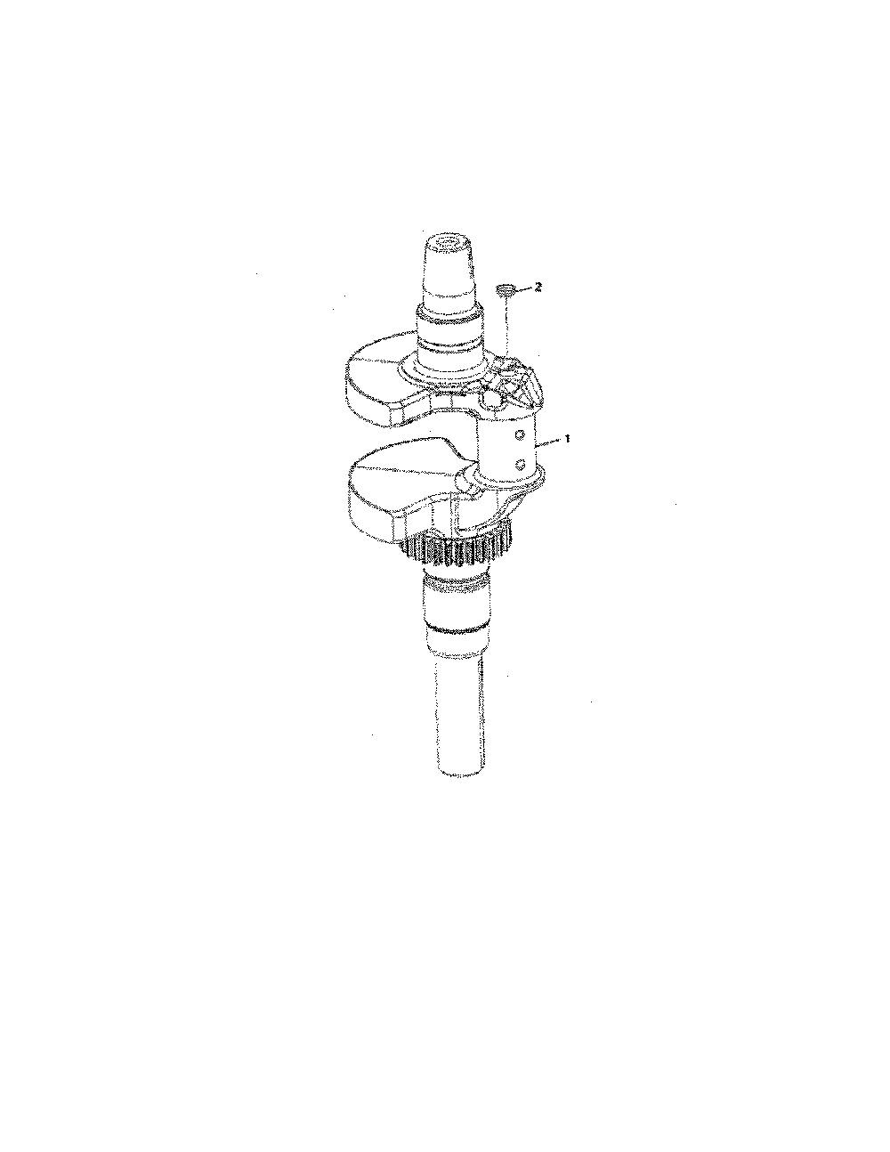 Crankshaft Diagram and Parts List for 14B7A3ZW299  MTD Lawn Tractor