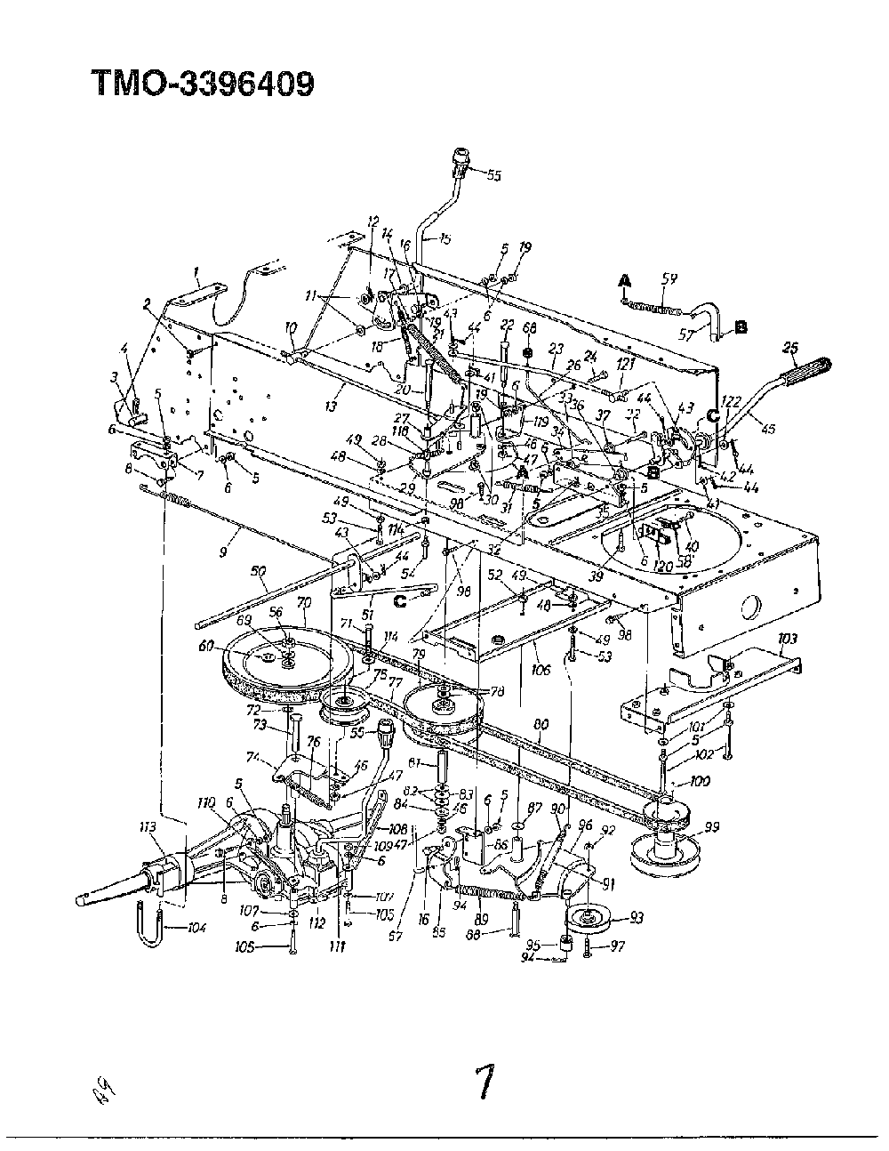 46" 18hp garden tractor page 6 Diagram and Parts List for 3396409  MTD Lawn Tractor