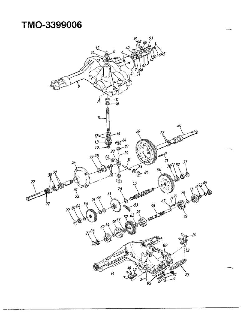 18.5hp 46-Inch Garden Tractor 3 Diagram and Parts List for 3399006  MTD Lawn Tractor