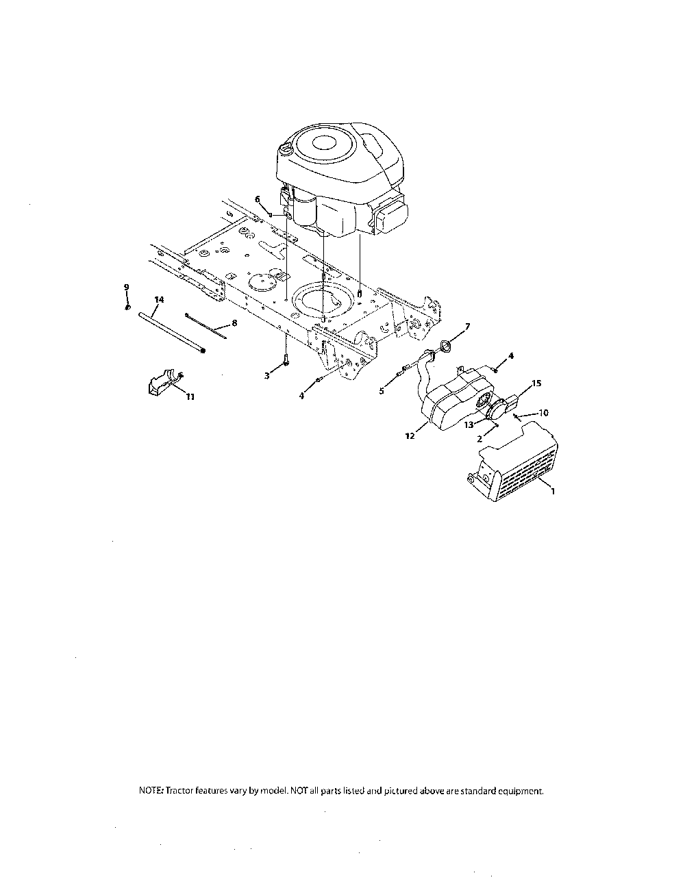 B&s model 28 Diagram and Parts List for 769-05404  MTD Lawn Tractor