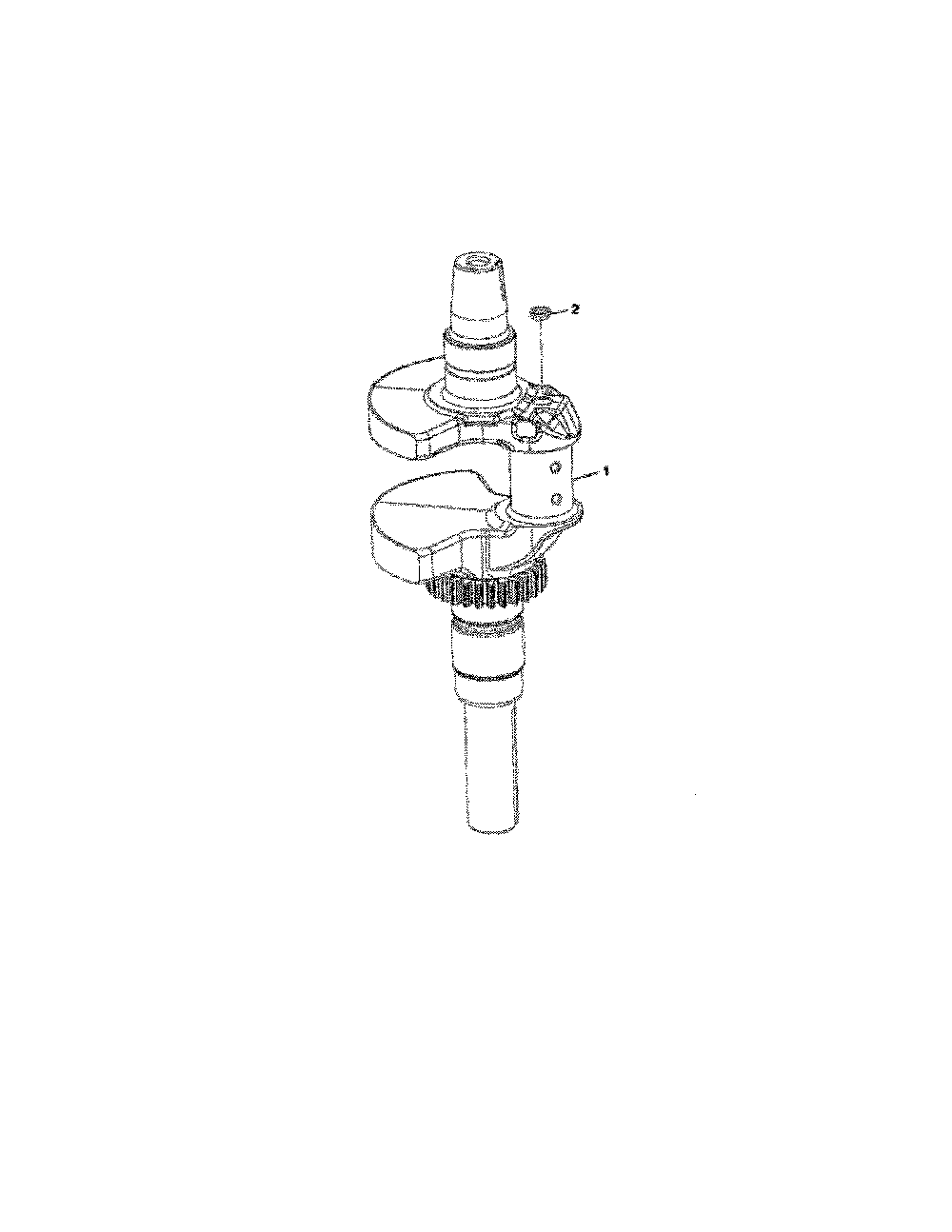 Crankshaft Diagram and Parts List for 17ARCBDS099  MTD Lawn Tractor
