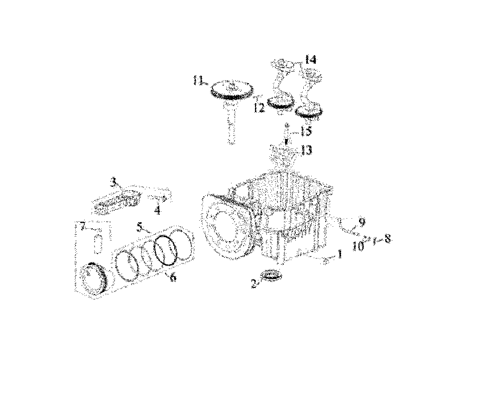 Crankcase Diagram and Parts List for 13AOA1ZS093  MTD Lawn Tractor