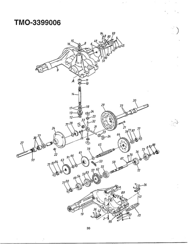 Garden Tractor 5 Diagram and Parts List for 3399006  MTD Lawn Tractor