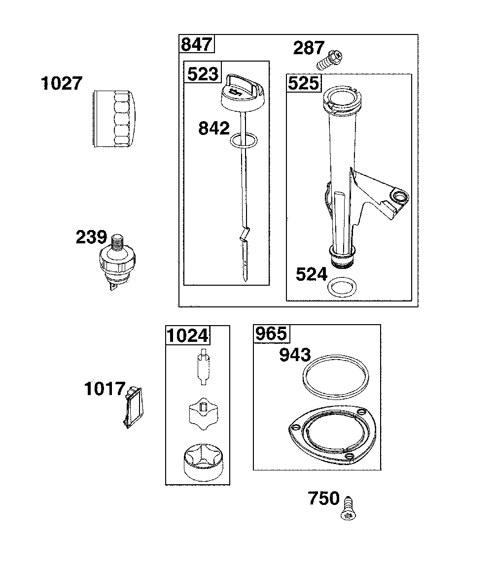 Lubrication Diagram and Parts List for 17ADFACT093  MTD Lawn Mower