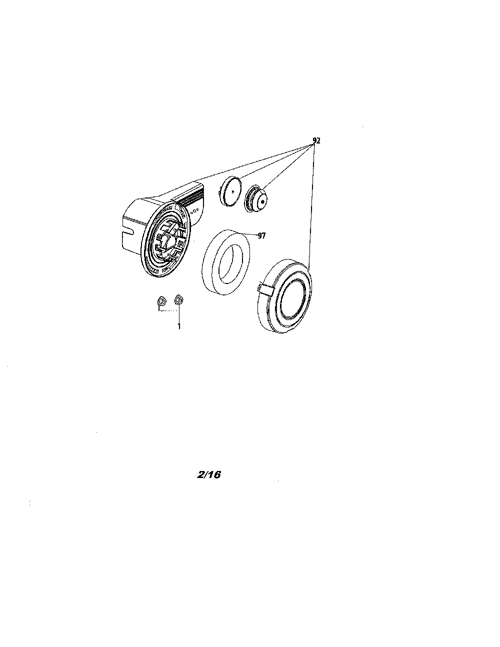 Air cleaner Diagram and Parts List for 25B-55J1799  MTD Edger