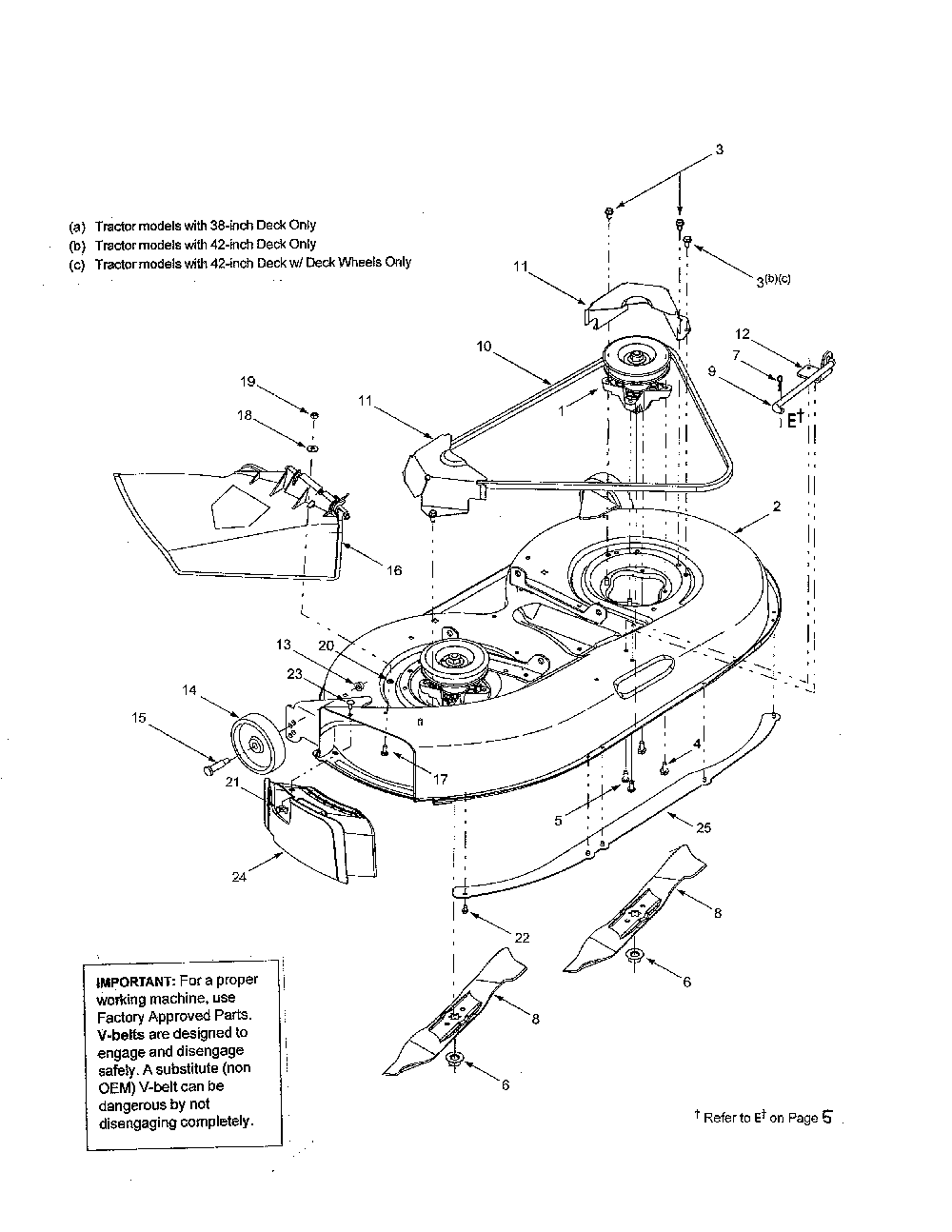 Mower deck Diagram and Parts List for 13AM660F700  MTD Lawn Tractor