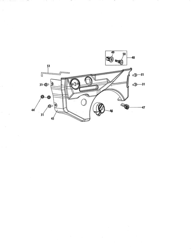 Engine Shroud Diagram and Parts List for 375-QU  MTD Engine