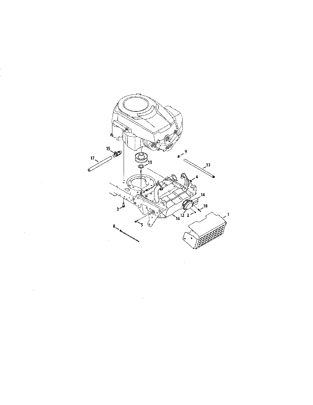 Kohler courage Diagram and Parts List for 13AX795G031  MTD Lawn Tractor