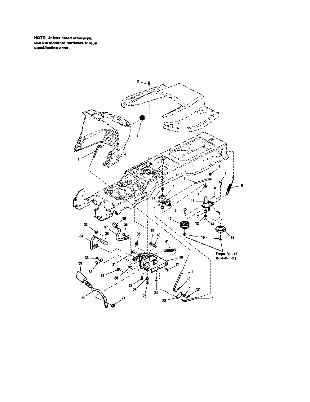 Controls Diagram and Parts List for PGT9500  MTD Lawn Tractor