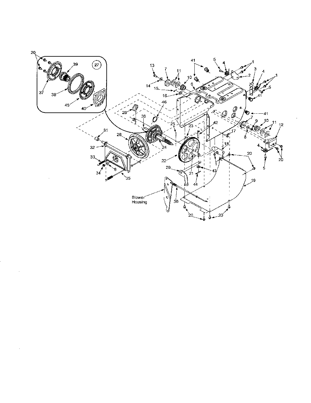 Friction wheel/frame Diagram and Parts List for 31AS611E352  MTD Snow Blower