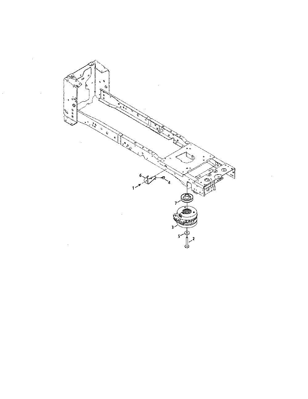 Electric pto clutch Diagram and Parts List for 13BQA1ZT099  MTD Lawn Tractor