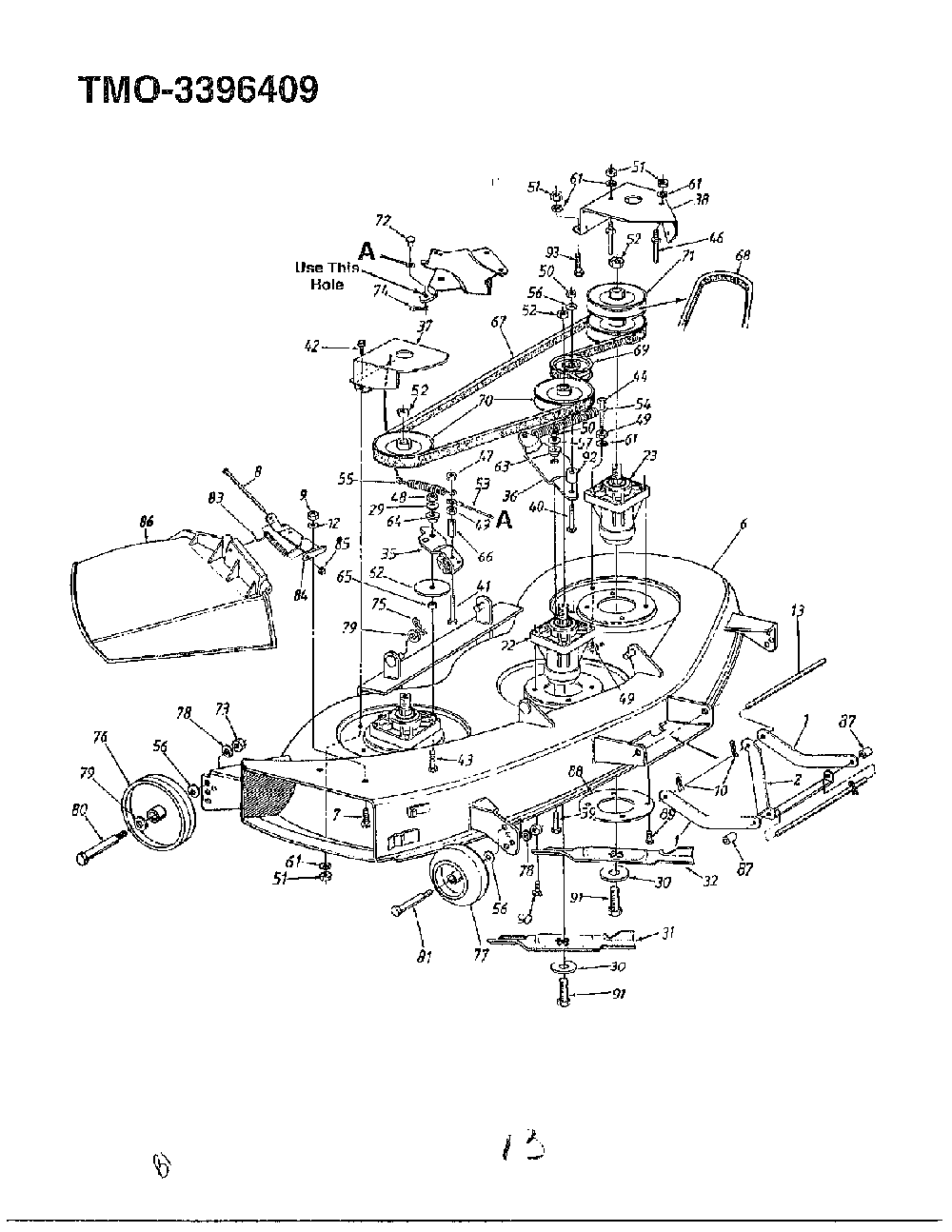 46" 18hp garden tractor page 12 Diagram and Parts List for 3396409  MTD Lawn Tractor