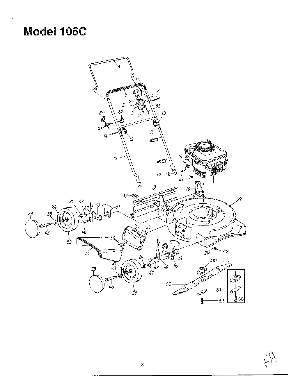 Lawn mower page 2 Diagram and Parts List for SKU3709809  MTD Lawn Mower