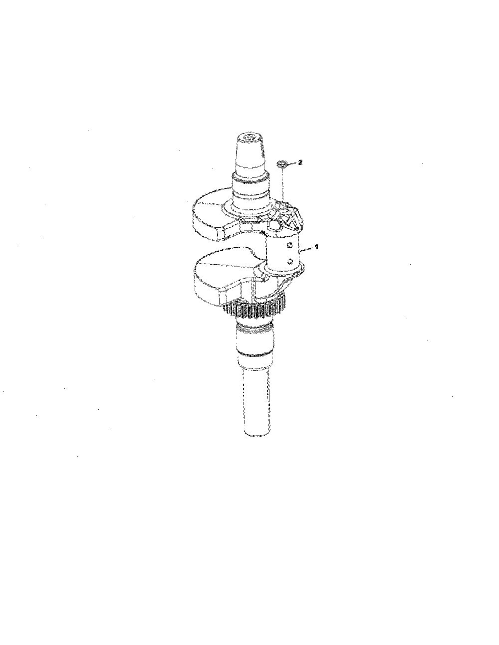 Crankshaft Diagram and Parts List for 17ARCBDQ099  MTD Lawn Tractor