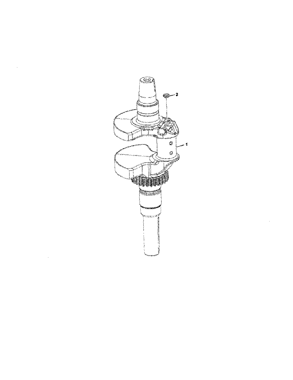 Crankshaft Diagram and Parts List for 17ARCACA099  MTD Lawn Mower