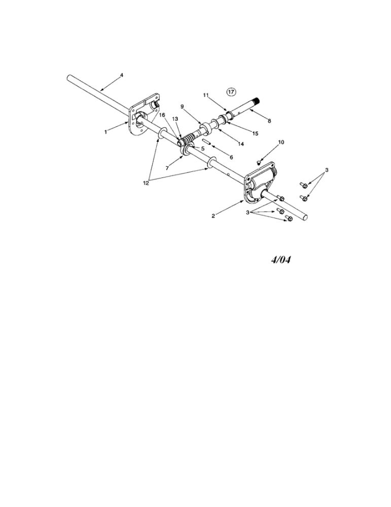 Housing/Spiral Axle Diagram and Parts List for 31B-611D062  MTD Snow Blower