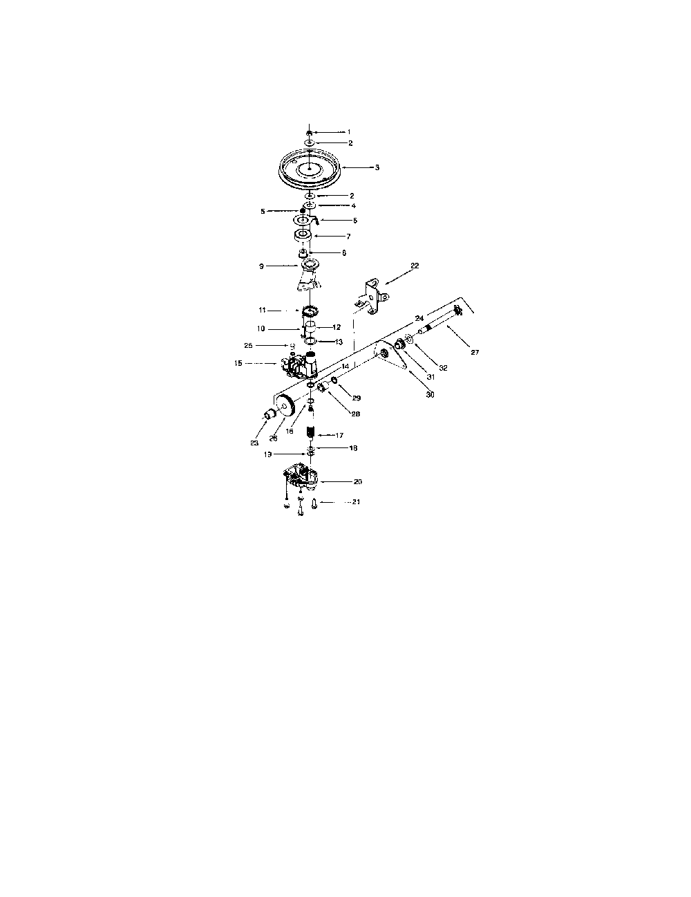 Transmission Diagram and Parts List for 970-979  MTD Lawn Mower
