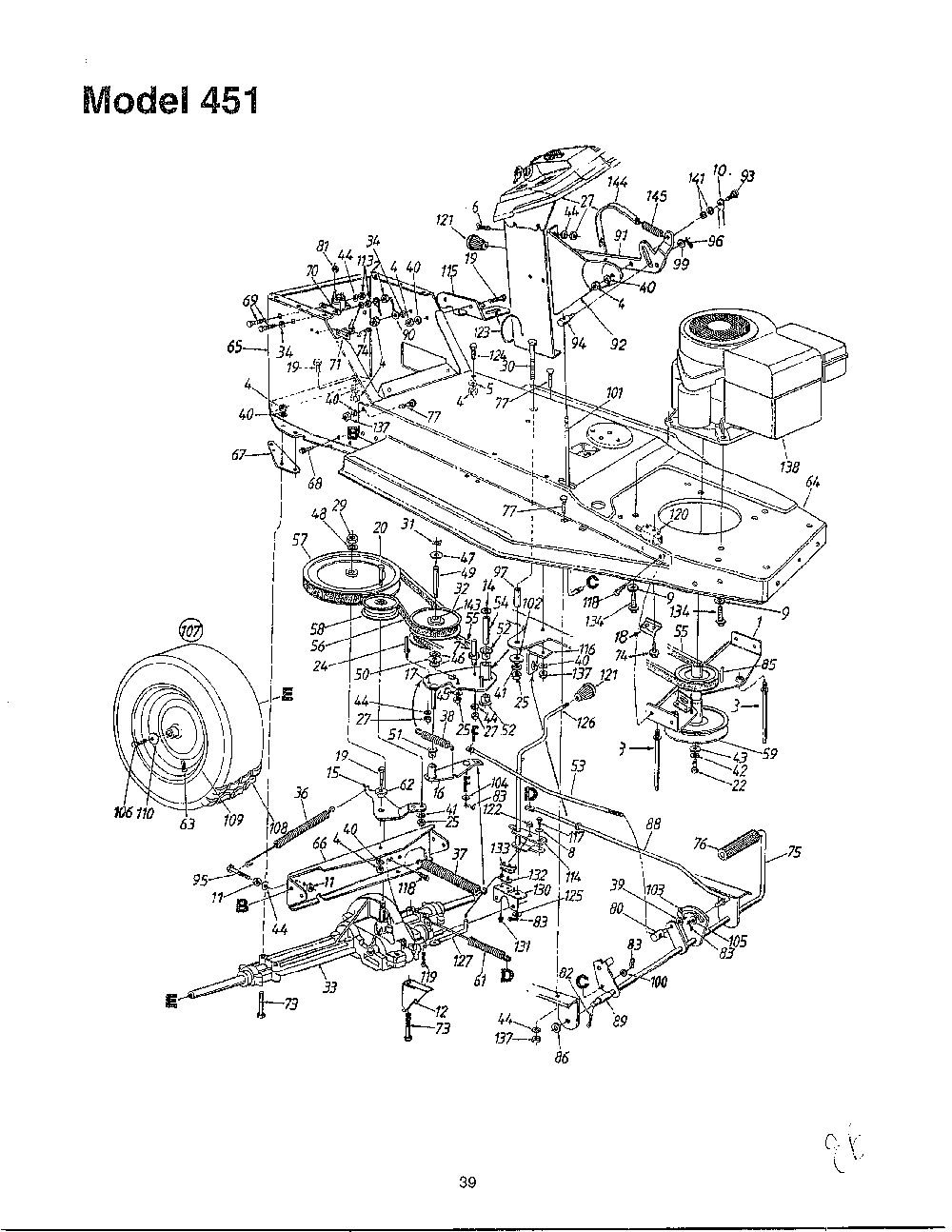 Lawn mower page 5 Diagram and Parts List for SKU3102806  MTD Lawn Mower