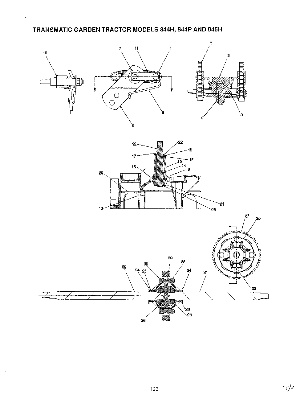 46" garden tracto-con't on card 36 page 12 Diagram and Parts List for 14AJ844H401  MTD Lawn Tractor