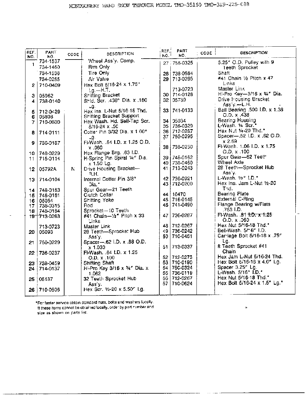 Snow thrower page 6 Diagram and Parts List for 319-255-088  MTD Snow Blower