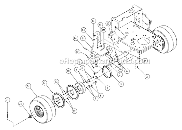 Page A Diagram and Parts List for G1336 55AE200R718 MTD Lawn Mower
