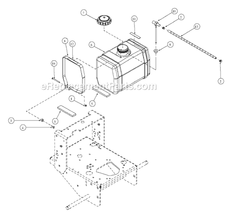 Page K Diagram and Parts List for G1336 55AE200R718 MTD Lawn Mower