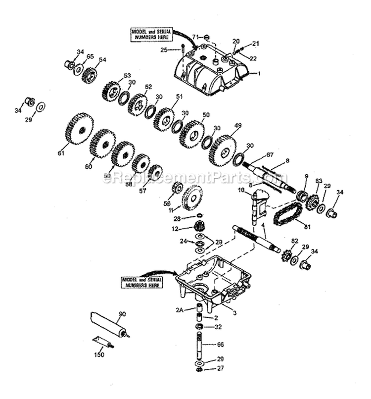 Page L Diagram and Parts List for G1336 55AE200R718 MTD Lawn Mower