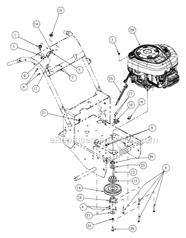 Page B Diagram and Parts List for G1336 55AE200R718 MTD Lawn Mower