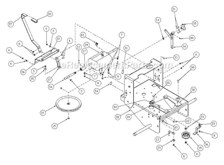 Page F Diagram and Parts List for G1336 55AE200R718 MTD Lawn Mower