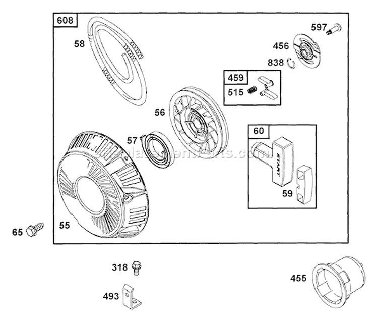 Page AN Diagram and Parts List for MMZ-1848 53AB555M195 MTD Lawn Tractor