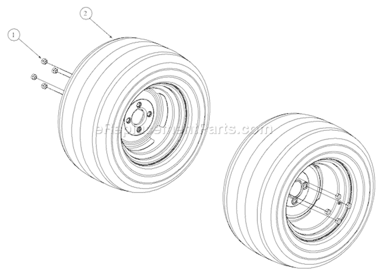 Page AQ Diagram and Parts List for MMZ-1848 53AB555M195 MTD Lawn Tractor
