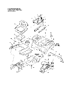 Seat/seat deck Diagram and Parts List for PGT9500  MTD Lawn Tractor