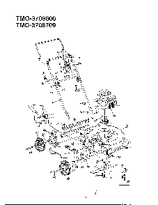 22" rotary mower page 2 Diagram and Parts List for 3708600  MTD Lawn Mower