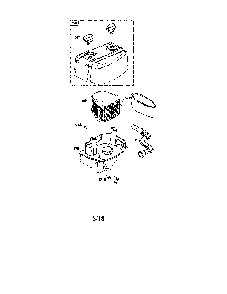 Air cleaner Diagram and Parts List for 12AVP7BB799  MTD Lawn Mower