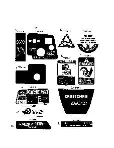 Decal page Diagram and Parts List for 752Z265-JU  MTD Engine