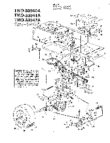 42" lawn tractors page 4 Diagram and Parts List for 33940A  MTD Lawn Tractor
