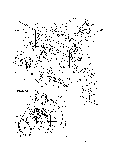 Snow thrower assembly Diagram and Parts List for 13045  MTD Snow Blower