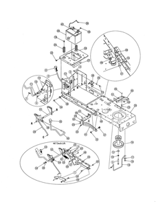 Frame Diagram and Parts List for 13AC762F755  MTD Lawn Tractor