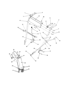 Clutch Lever Assembly Diagram and Parts List for 31B-611D062  MTD Snow Blower