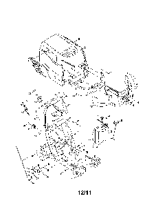 Bumper/hood Diagram and Parts List for 13AL78ST099  MTD Lawn Tractor