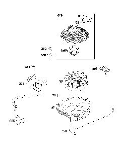 Flywheel/ignition/starter Diagram and Parts List for 12A-A15W793  MTD Lawn Mower