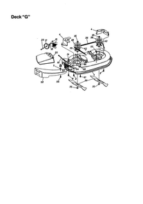 Deck-G Diagram and Parts List for 679  MTD Lawn Tractor
